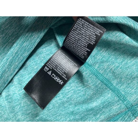 North Face 1/4 Zip Pullover Womens Large Performance Stretch Hiking Teal - Picture 8 of 14